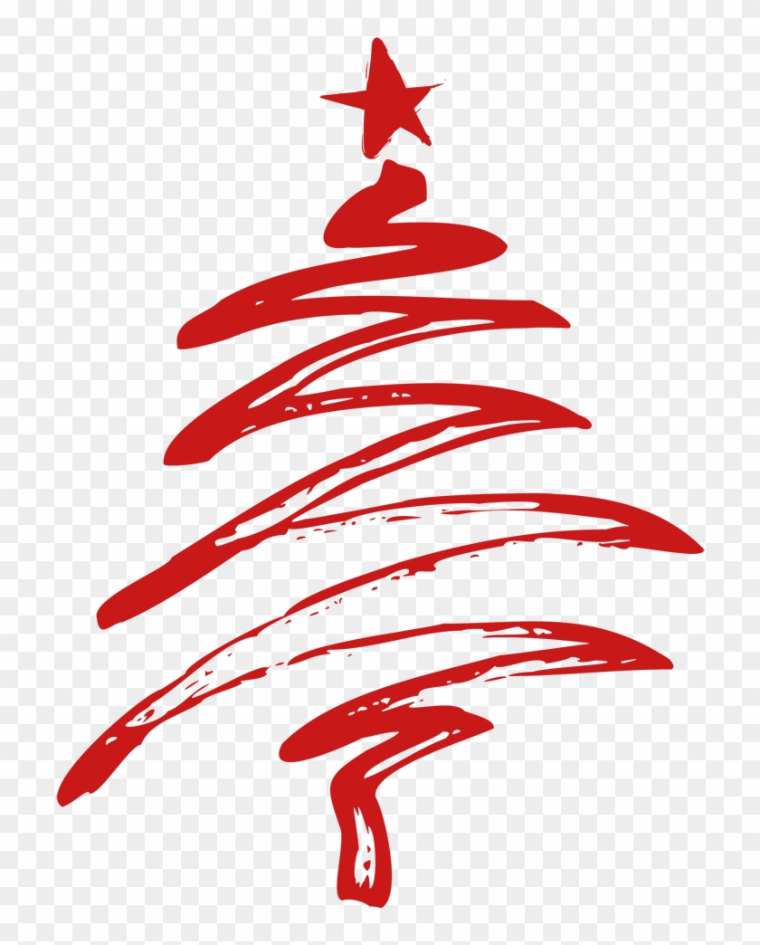 Christmas Tree Vector Line #1696725