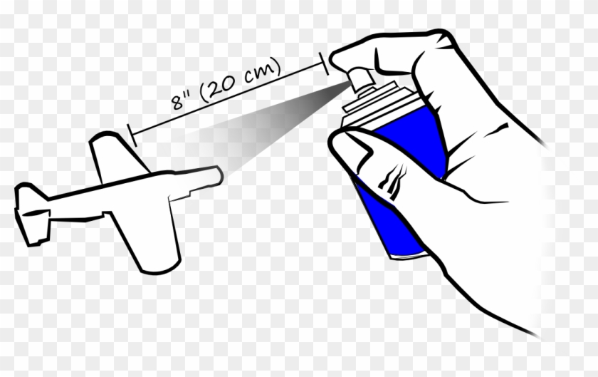 Keep The Spray Can At Least 8" From The Model Surface - Keep The Spray Can At Least 8" From The Model Surface #1696817