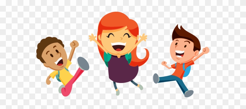 Three Kids Cheering - Cartoon Kids Cheering #1696886