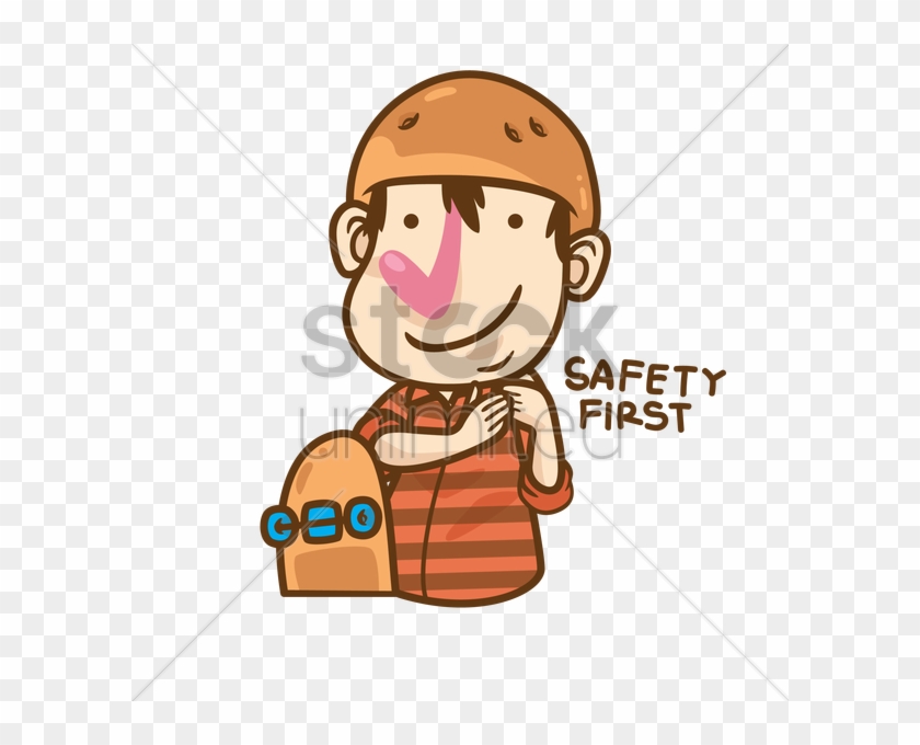 Safety First Cartoon Clipart Cartoon Clip Art - Safety First Cartoon Guy #1696984