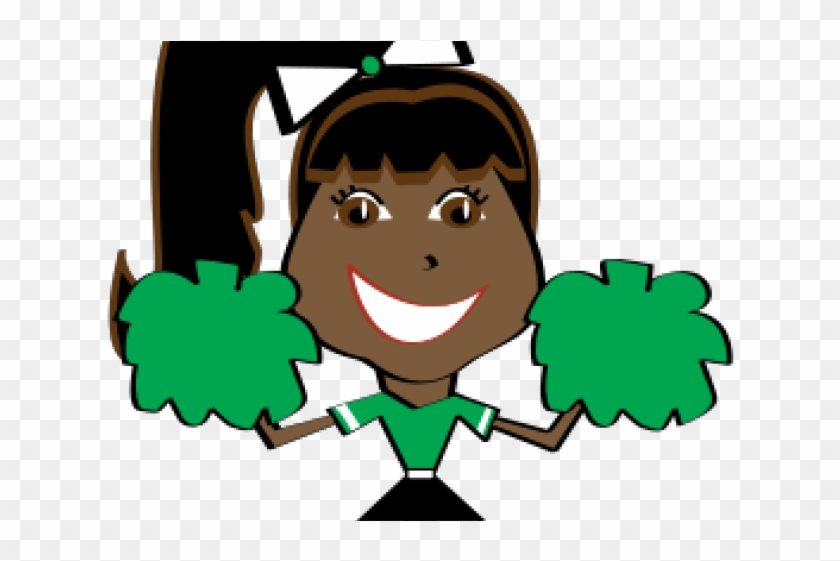 Green Clipart Cheerleading - Clip Art #1697009