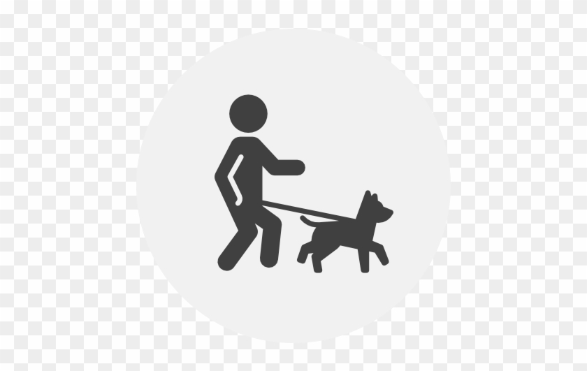 Dog Services - Person Walking A Dog Icon #1697032