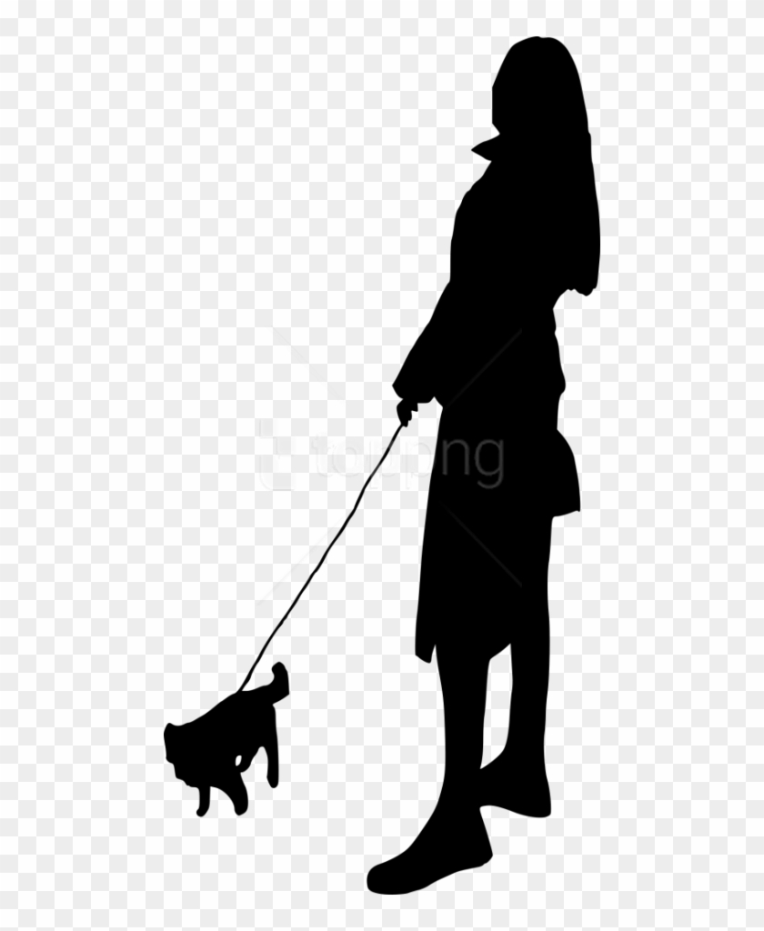 Free Png Dog Walking Silhouette Png - Silhouette People Walking Dog Png #1697034