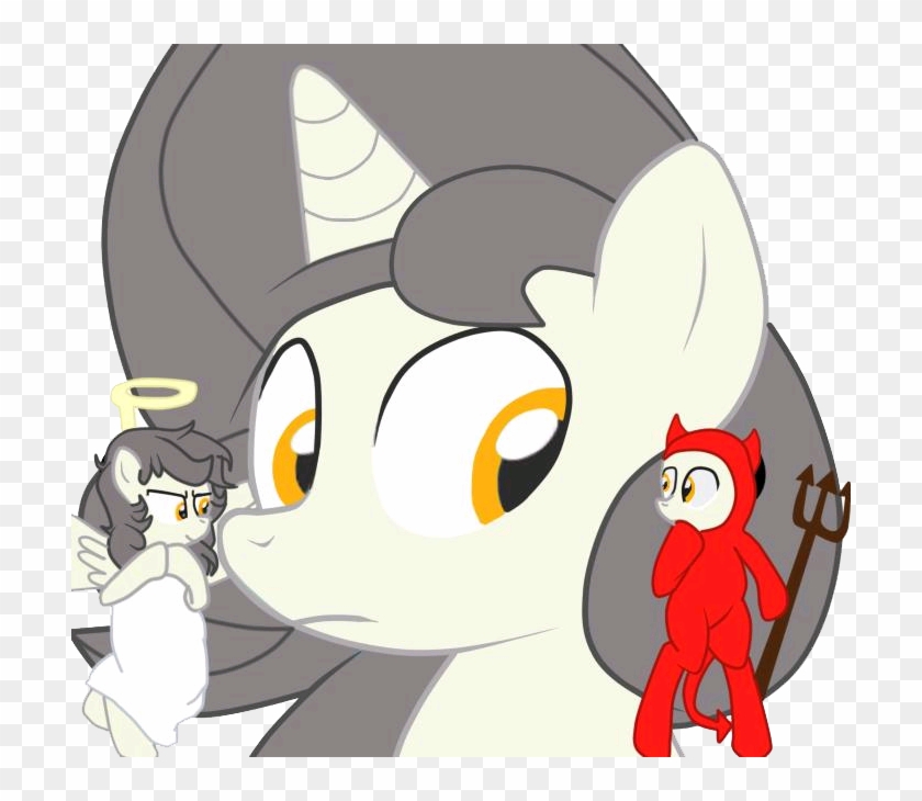 Freeuse Stock Artist Lion Grey Male Oc Only - Angel And Devil Mlp #1697156