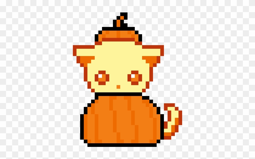 Pumpkin Pie - Pixel Art Pumpkin Cat #1697183
