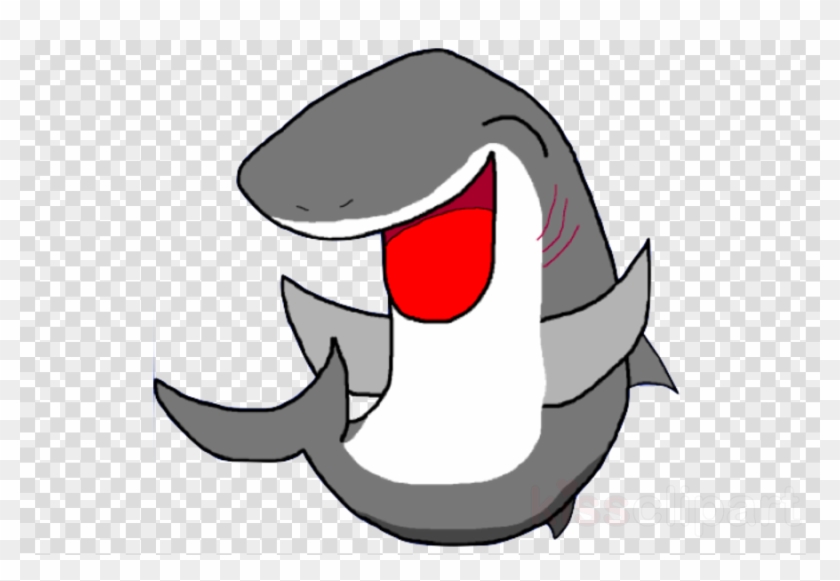 Happy Shark Cartoon Png Clipart Shark Clip Art - Happy Face Green Transparent Background #1697366