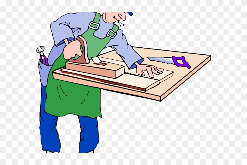 Carpenter Clipart Handyman - Father Carpenter Clip Art #1697402