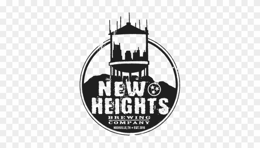Nh Shirt Black Est - New Heights Brewing Logo #1697504