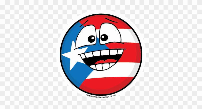 Pinterest Smiley And Flag Rican Stickers Ricans - Puerto Rican Flag Emoji #1697600