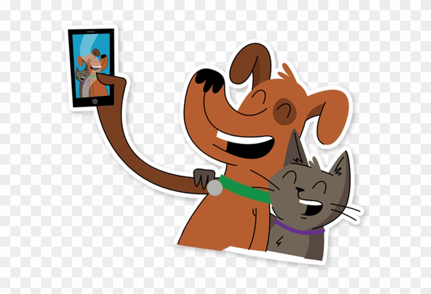 00 Donated - Pet Selfie Cartoon #1697634