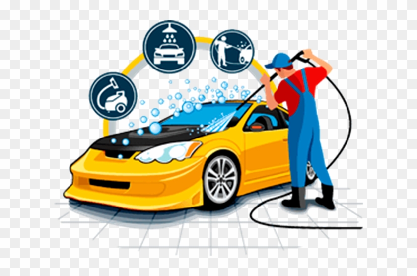 Car Graphics Vector Cleaning Wash Download Free Image - Car Washing Images Png #1697674