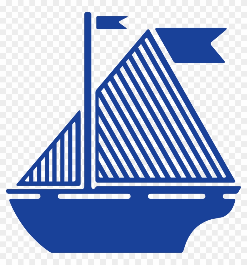 Sail Boat Flag Blue Sail Boat 370164 - Blue Boat #1697720