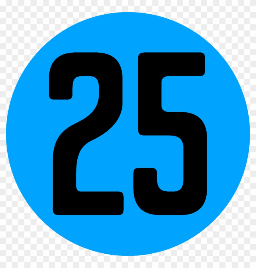 25 Number Download Png Image - Number 22 In Blue #1697742