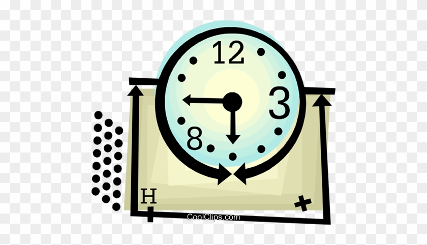 Clock Royalty Free Vector Clip Art Illustration - Clock Royalty Free Vector Clip Art Illustration #1697774