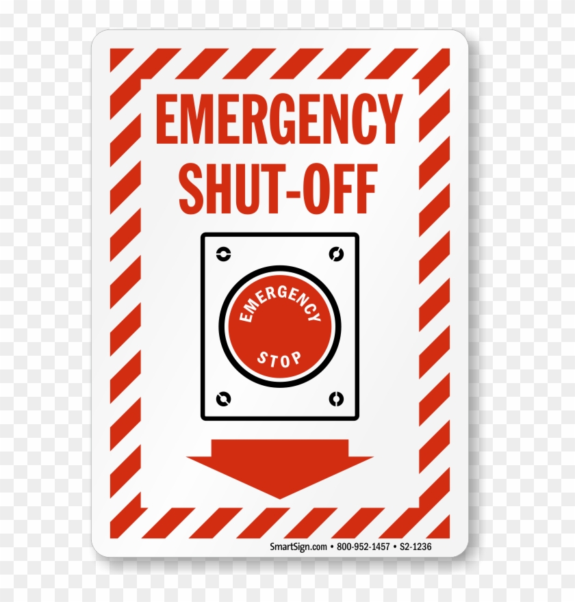 Fire And Emergency Sign - Emergency Power Off Sign #1697846