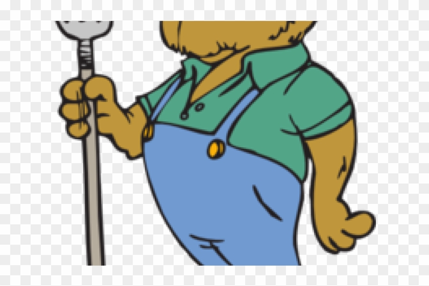 Pitchfork Clipart Medieval - Bear Farmer Clipart #1697970