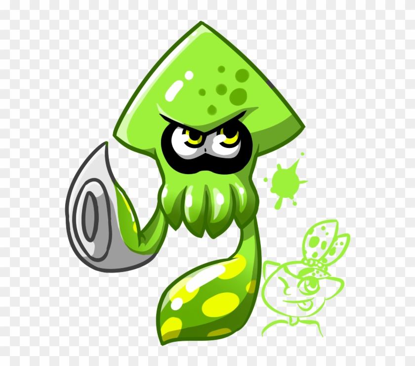 600 X 680 5 - Blue Splatoon 2 Squid #1698081