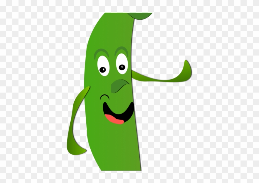 Clip Art Bean Cartoon Transprent Png - Green Bean With Face #1698084.