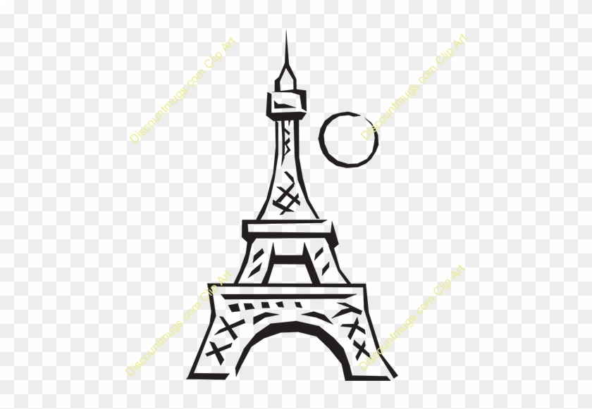 Clipart 10459 Eiffel Tower35 Prom Theme Icon Mugs T - Eiffel Tower Drawing Cartoon #1698170