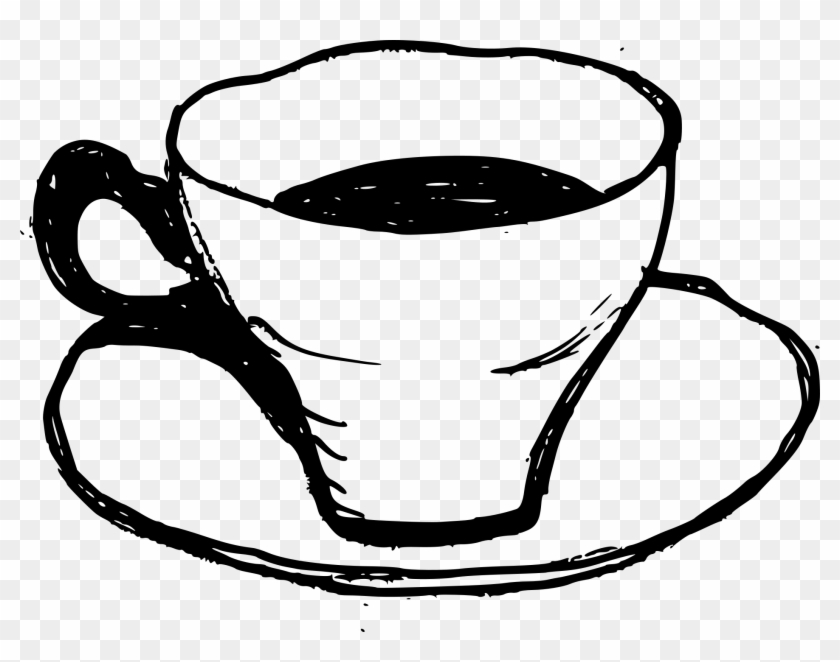 Tea Cup Clipart Sketch - Coffee Cup Drawing Png #1698195