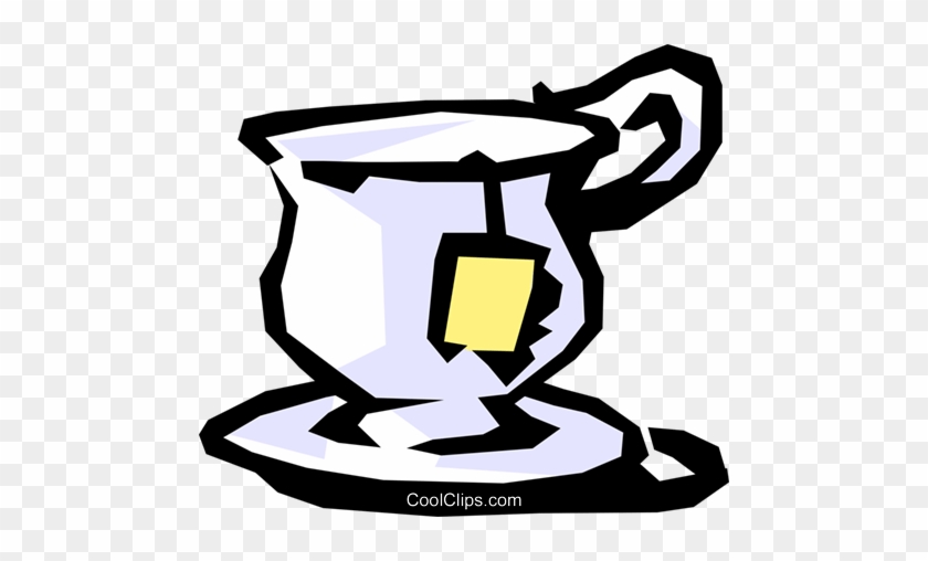 Teacup Royalty Free Vector Clip Art Illustration - Tea Cup Clip Art #1698201