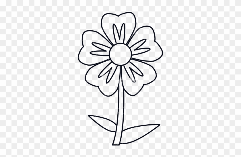 Flower Outline Images - Line Art #1698210