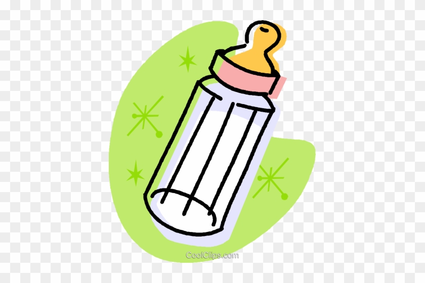 Baby Bottle Royalty Free Vector Clip Art Illustration - Baby Bottle Baby Toys Cartoon #1698242