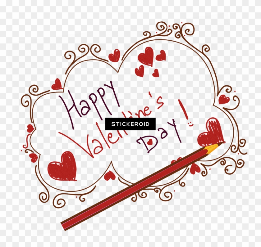 Happy Valentine's Day - Happy Valentine's Day Text Png #1698294