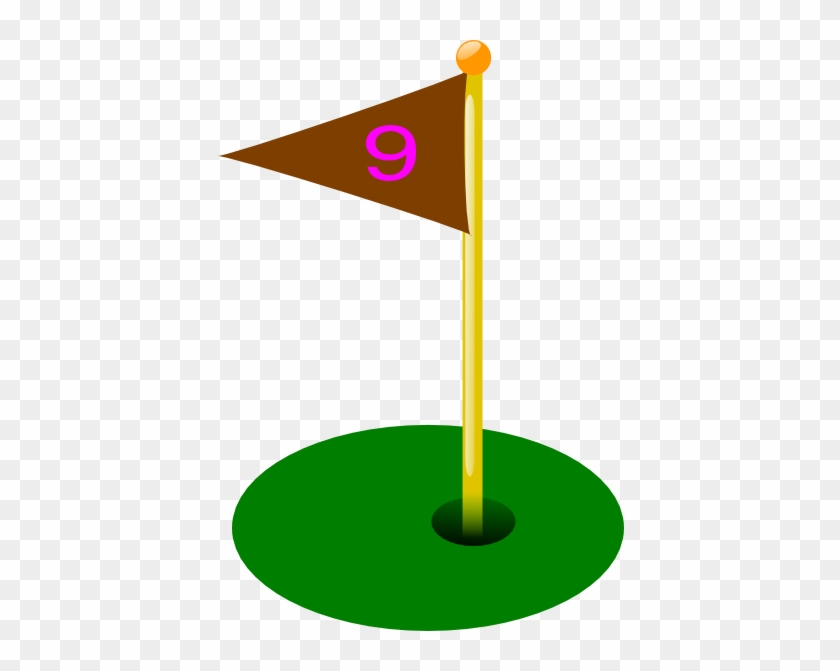 Hole 9 Golf Flag #1698330