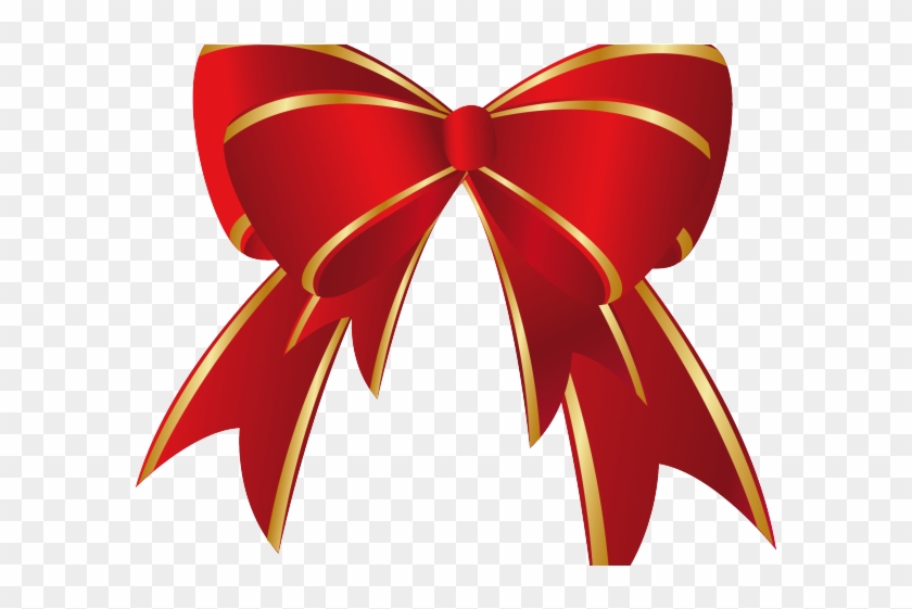 Ribbon Clipart Christmas - Red Christmas Bow Clip Art #1698355