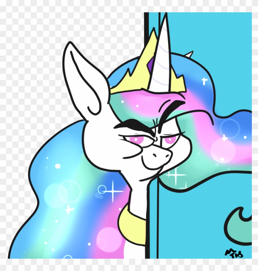 Mt, Princess Celestia, Safe, Simple Background, Solo, - Cartoon #1698378