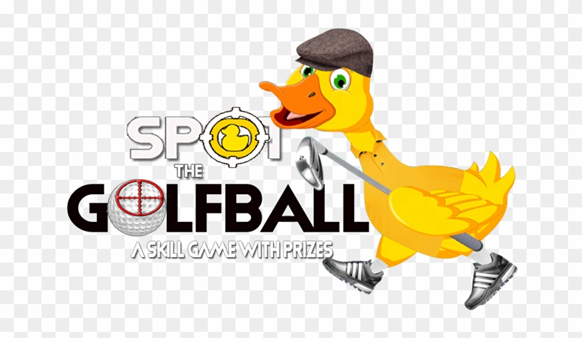 Get Started Spot The Golf Ball Banner Logo - Cartoon #1698398