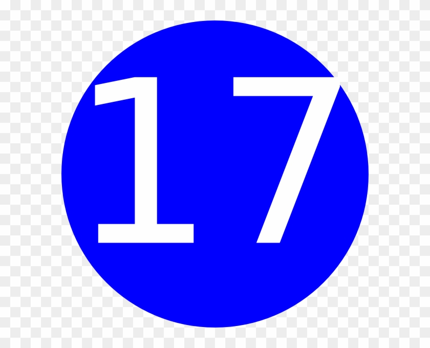 Счастливое число 17. Цифра 17 в круге. Цифры синие. Цифра 17 в синем круге. Цифры в синих кружочках.