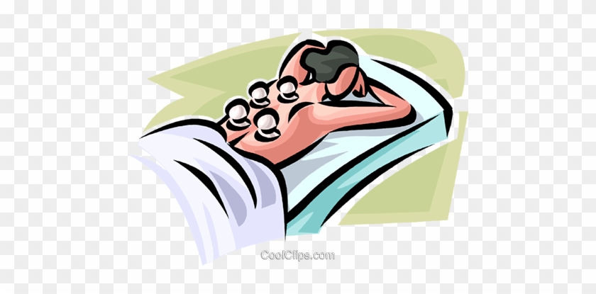 Woman Receiving A Massage Royalty Free Vector Clip - Illustration #1698559