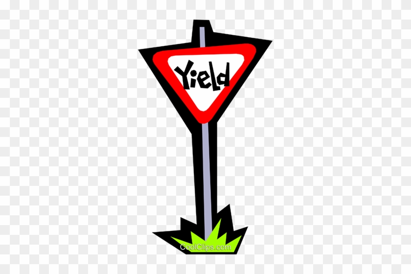 Yield Sign Royalty Free Vector Clip Art Illustration - Yield Sign #1698574