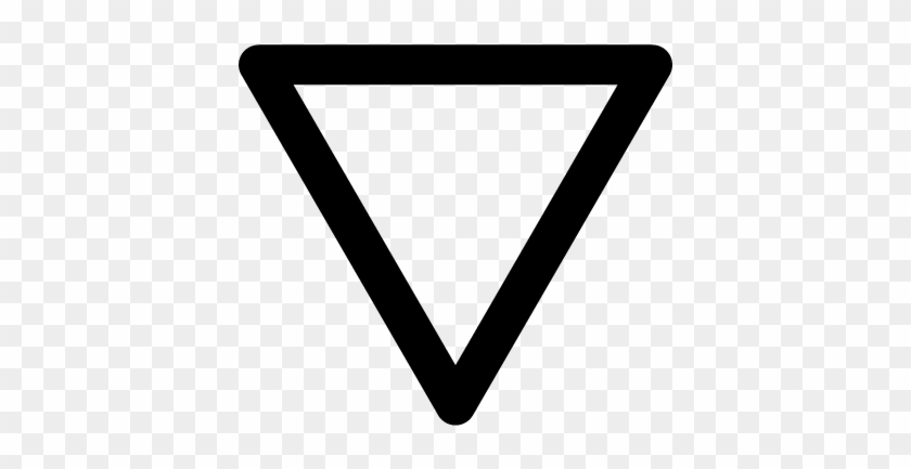 Yield Sign Vector - Triangle Hand Drawn #1698577