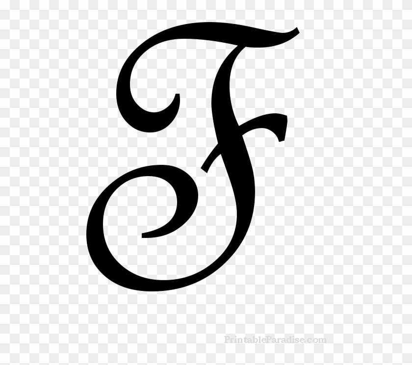 F Letter Png Clipart - F In Fancy Writing #1698901