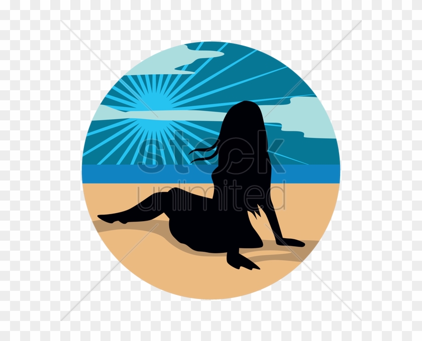Beach Clipart Beach Woman Silhouette - Silhouette #1699033