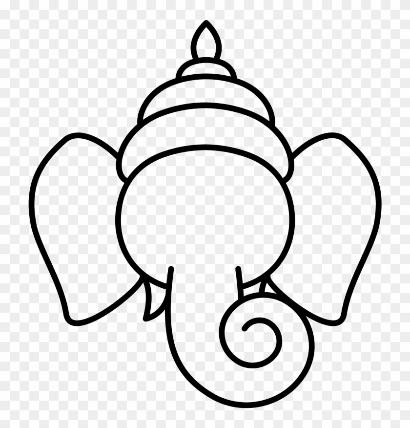 Noun Project Ganesha Icon 744441 Cc - Line Art #1699134