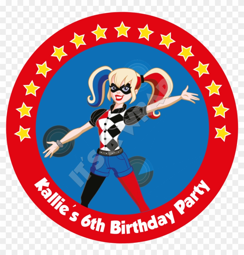 Harley Quinn Party Box Stickers - Black And White Ribbon Prize #1699252