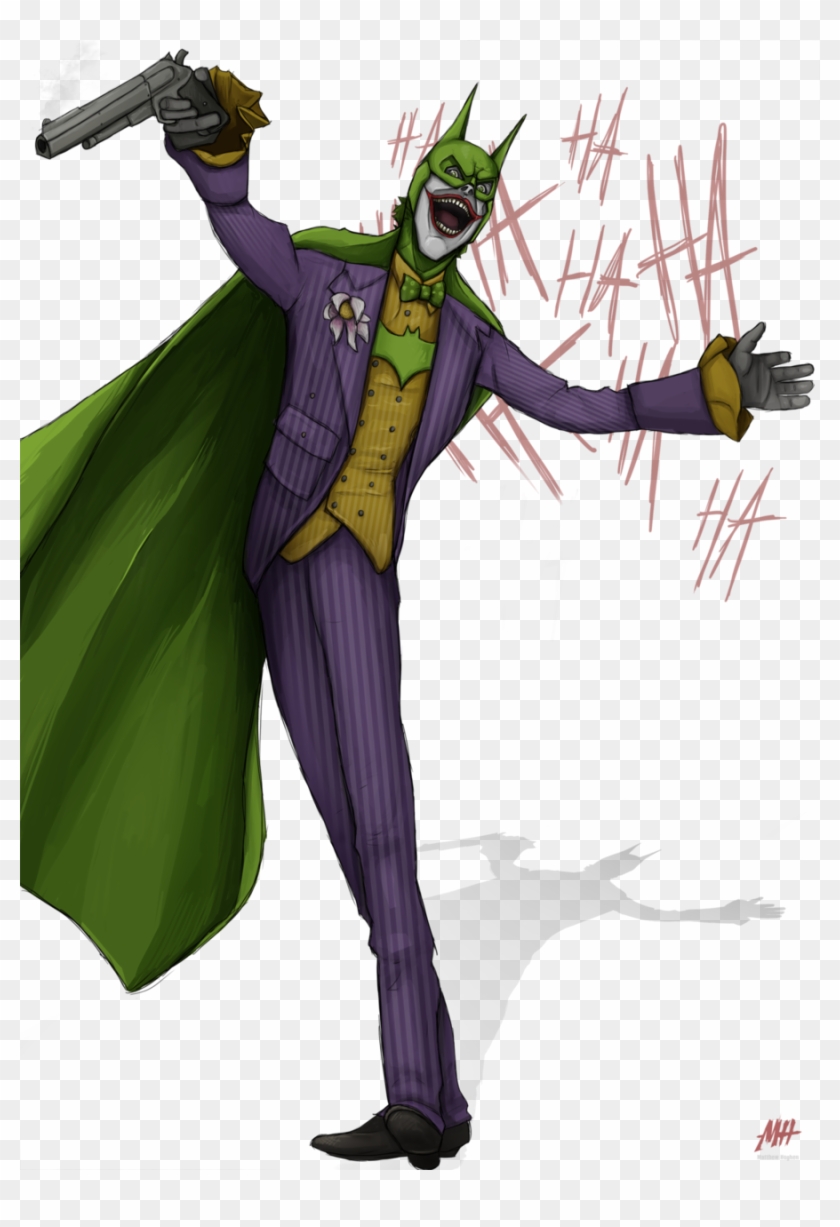 Joker Mixed With Batman Clipart Joker Batman Harley - Illustration #1699268