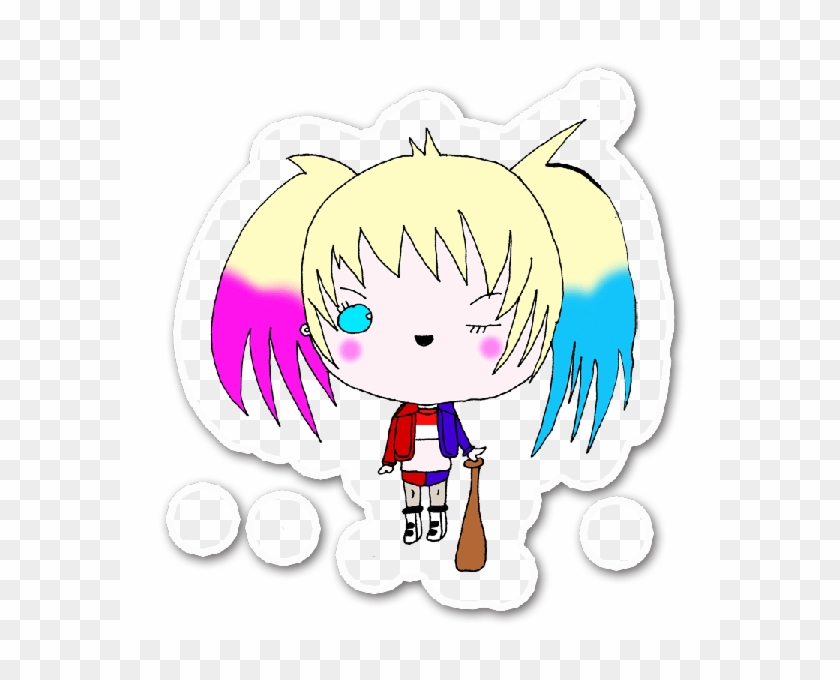 Harley Quinn Clipart Kawaii - Harley Quinn Kawaii Stickers #1699315