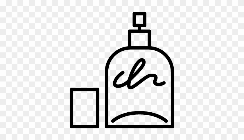 Perfume Bottle With Cover Vector - Icon #1699420