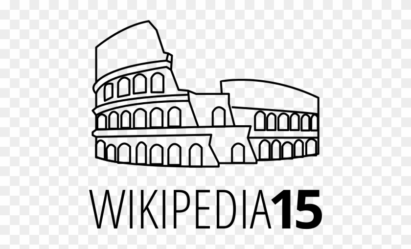 File - Colosseum Wordmark - Svg - Gambar Komodo Hitam Putih #1699485