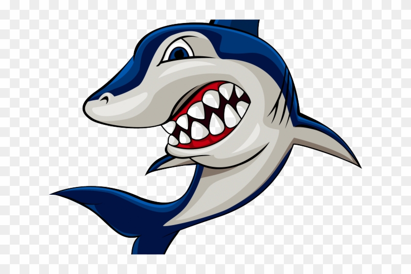 Great White Shark Clipart Dolphin - Gambar Ikan Hiu Kartun #1699514