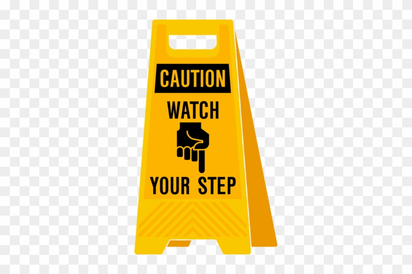 Pvc A-frame Sign Stand Watch Your Step Western Safety - Start From Scratch #1699550