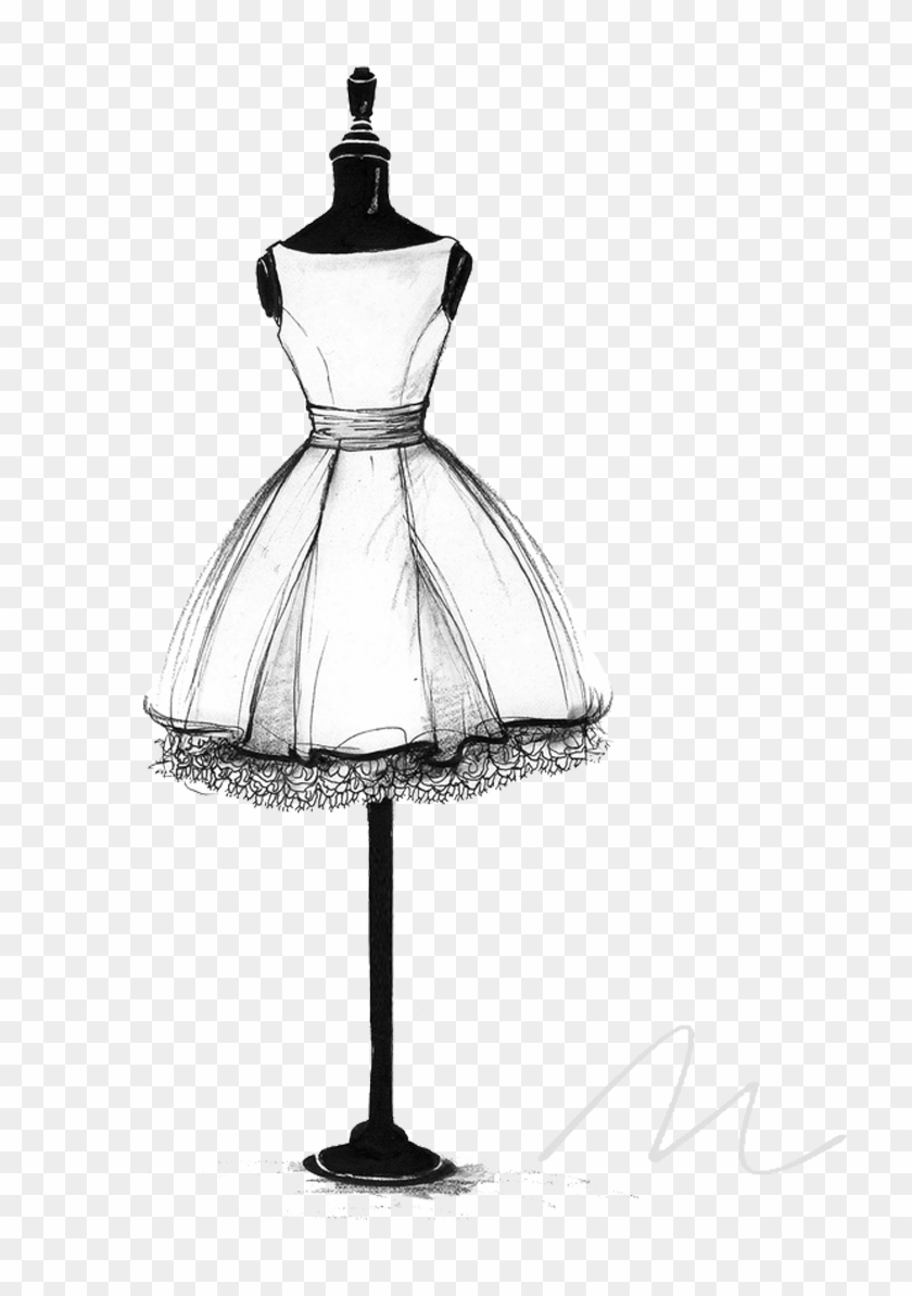 Wedding Gown Sketch Little Black - Dress Drawing Ideas Easy #1699620