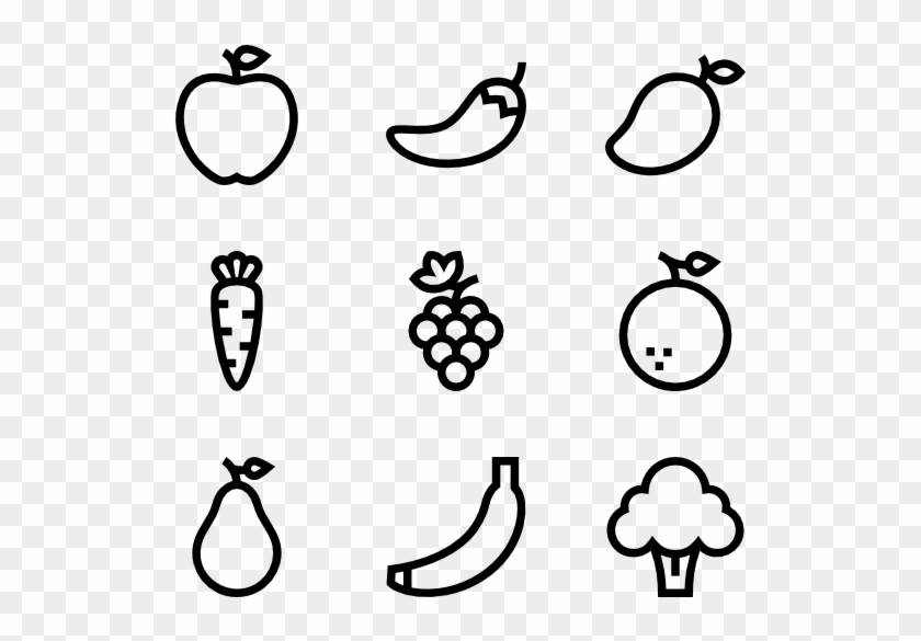 600 X 564 17 - Fruit Line Vector Png #1699621