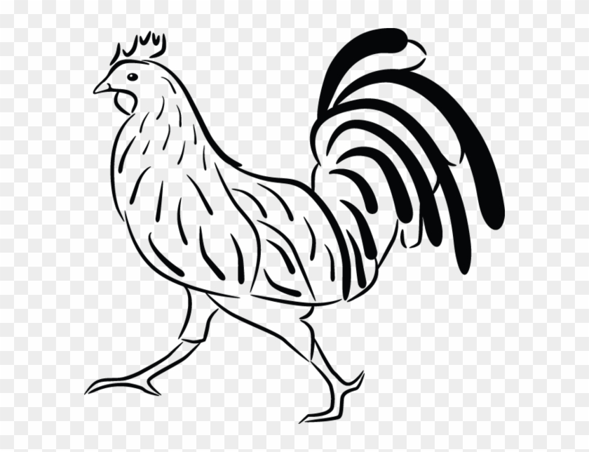 Free Clipart And Chicken - Petelin Pobarvanka #1699633