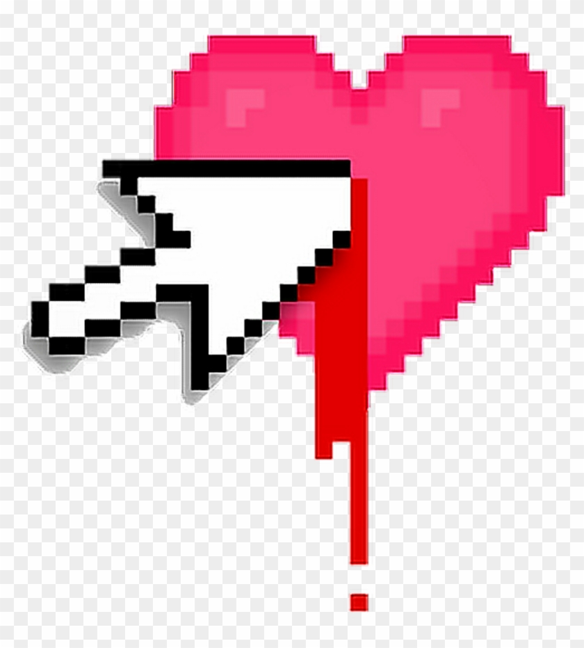 #kill #heart #arrow #pixelart - Aesthetic Heart Broken Png #1699641